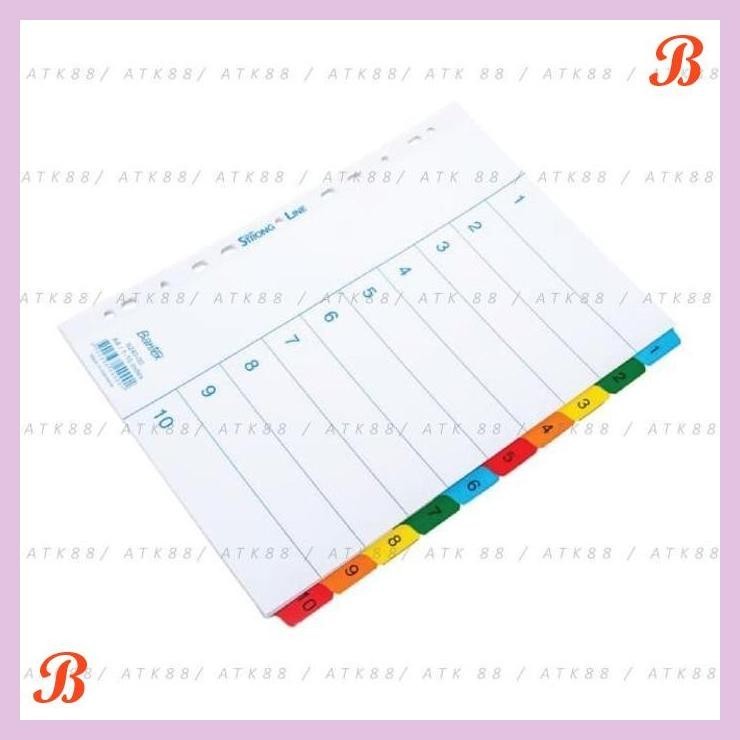 

| PGT | BANTEX STRONGLINE INDEXES A4 10 PAGES (1-10 INDEX) #6240
