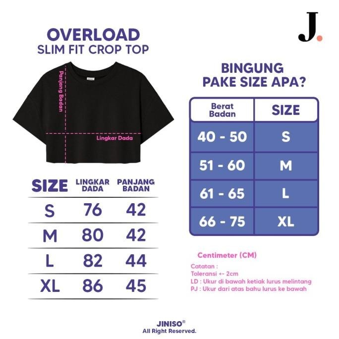 Jiniso Kaos Crop Top Lengan Pendek Baby Tee