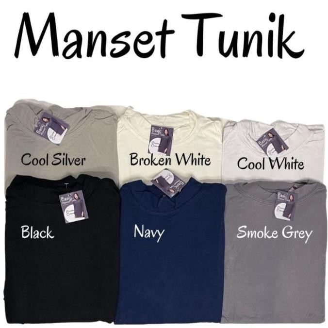 (Jumbo) Manset Baju Kaos Jumbo Model Tunik Ukuran Lebih Panjang Rayon