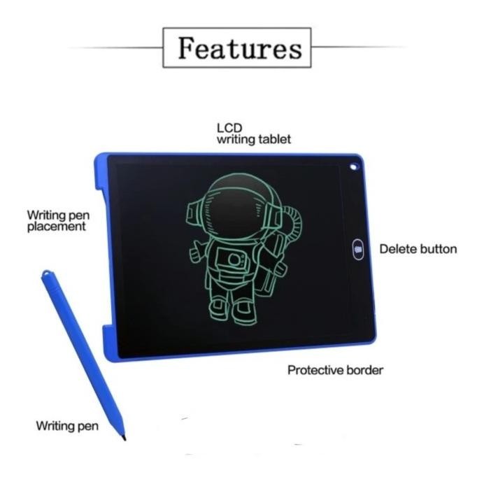 Terbaik lcd writing tablet anak 12 inch / drawing tablet papan tulis & gambar