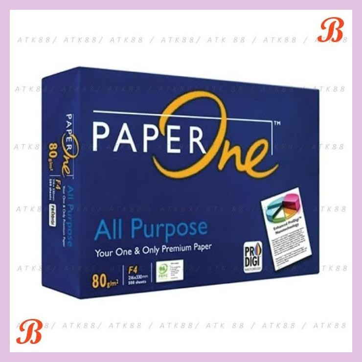 

| PGT | KERTAS PAPER ONE F4 80 GRAM/KERTAS FOTOKOPI/KERTAS PRINT