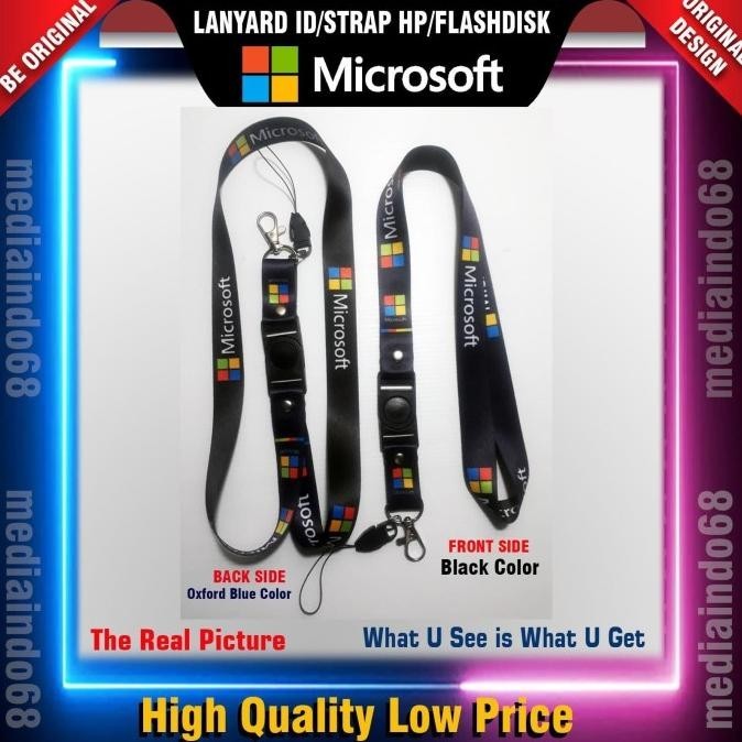 

Berkualitas LANYARD ID CARD-STRAP HP-FLASHDISK-MICROSOFT ,.