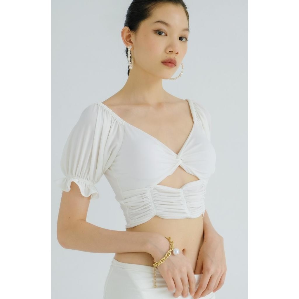 Love And Flair- Lianna Top In Broken White