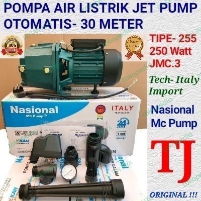 POMPA AIR OTOMATIS JETPUMP SUMUR DALAM JET PUMP NASIONAL 255-30 METER