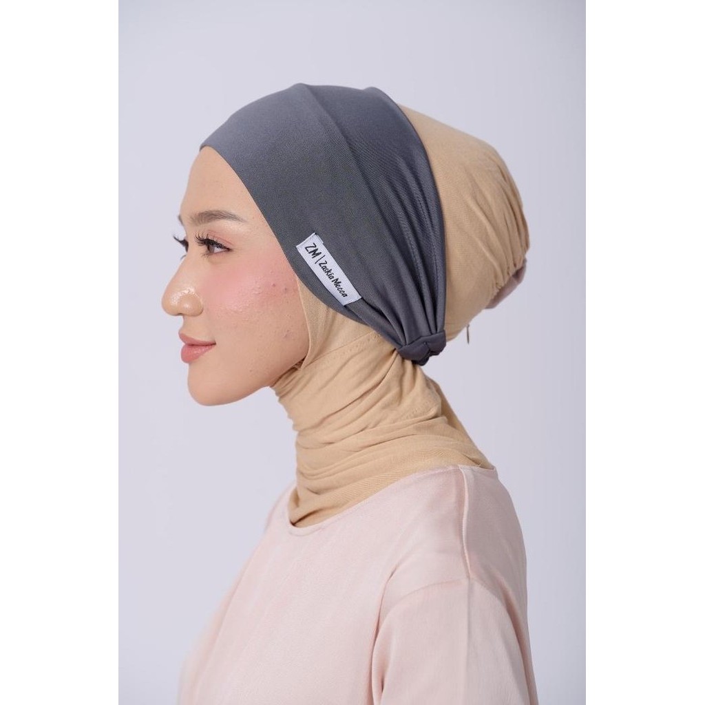 Zm Zaskia Mecca - Chia Charcoal Bandana Ciput