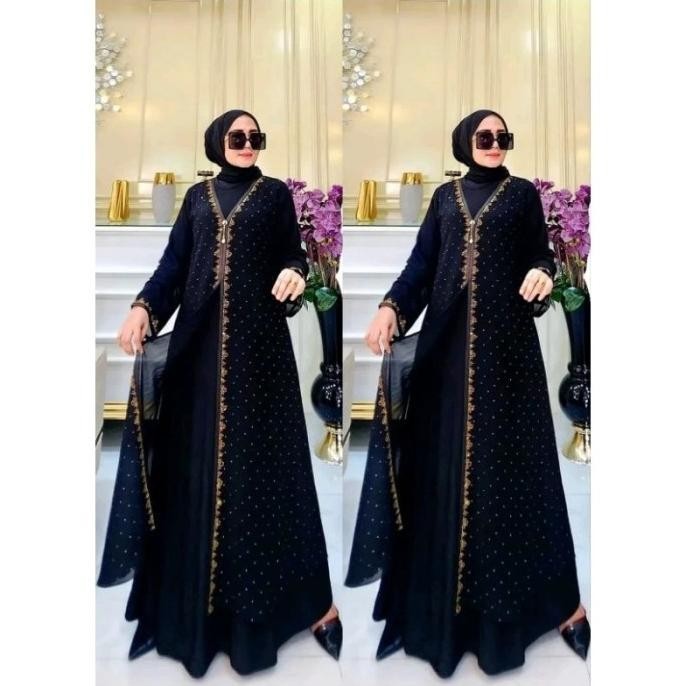 Gamis Wanita Outfit Lebaran Terbaru 2022 Ld100 Big Szie Jumbo Cantik