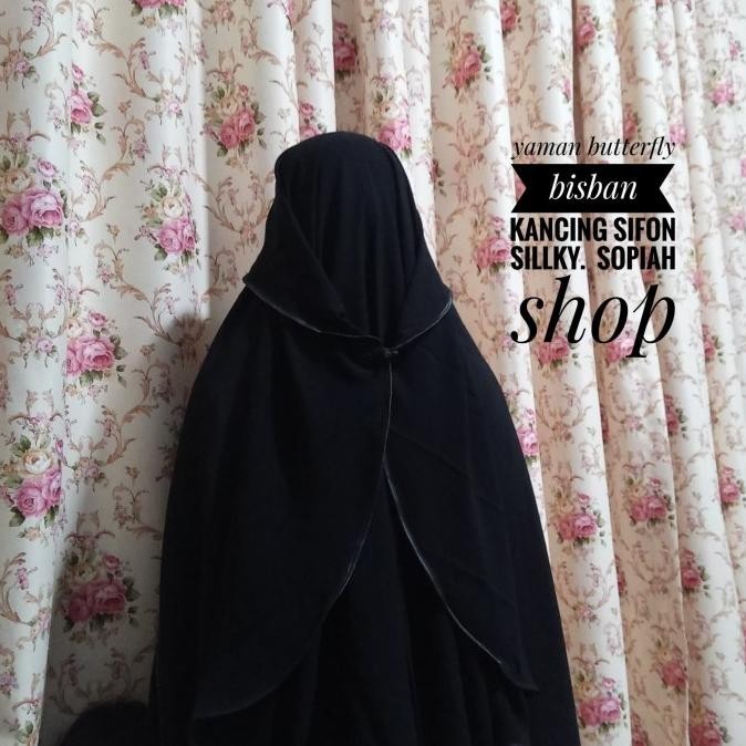 Cadar Yaman Butterfly Kancing Sifon Sillky