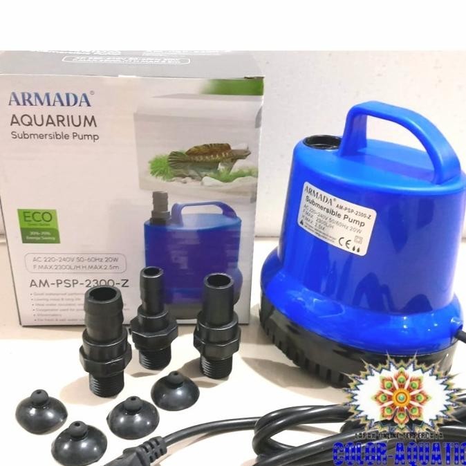 Mesin pompa air celup aquarium kolam ikan ARMADA AM PSP 2300Z TM