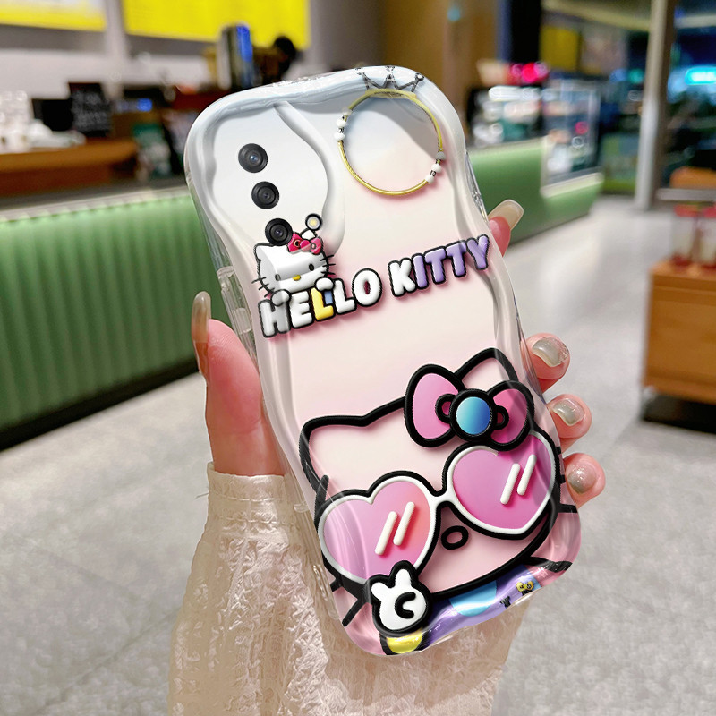 Casing Hp OPPO A74 4G A95 4G F19 F19s Reno 6 Lite Case silikon Softcase pelindung indah ganda Kesing