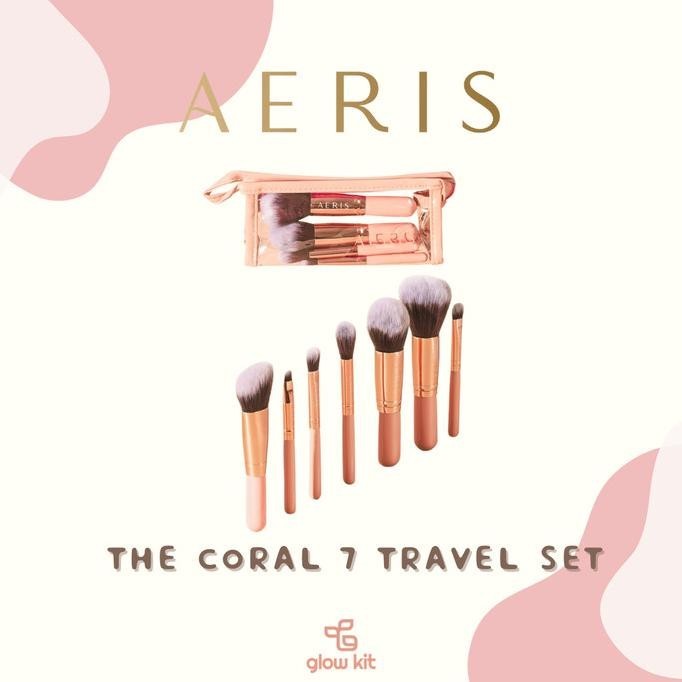 Aeris Beaute The Coral Travel (7 Pcs Face & Eye Brush Set)