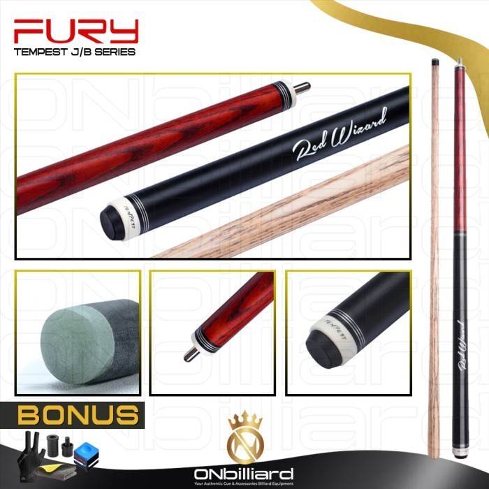 Stick Fury Tempest Jump Break Cue Red Wizard Fury Tempest Jumpbreak -14A