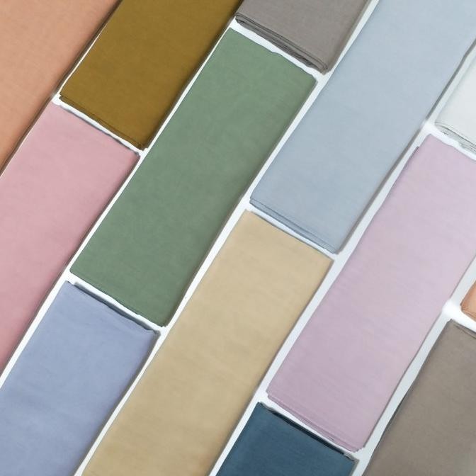 Jilbab Turki Miss Color Hijab Polos Premium Katun Import 120X120-16