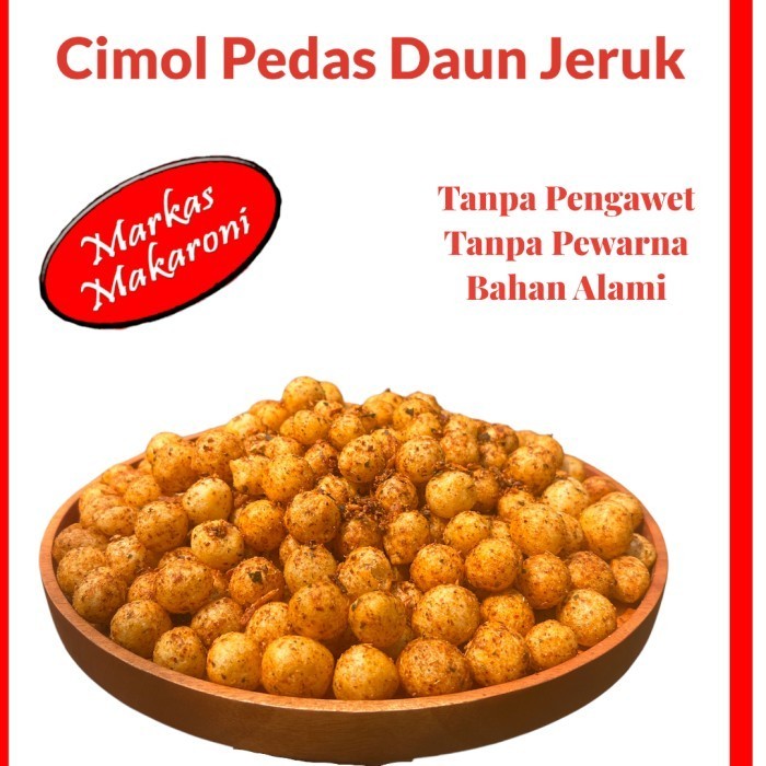 

Cimol Kering Bulat Pedas Daun Jeruk