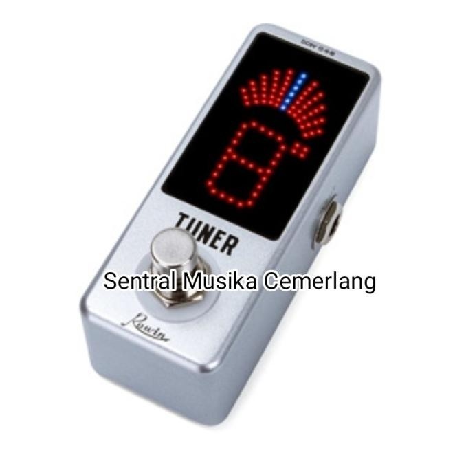Pedal Efek Tuner Gitar Dan Bass Rowin Tuner Lt-910 Chromatic Tuner