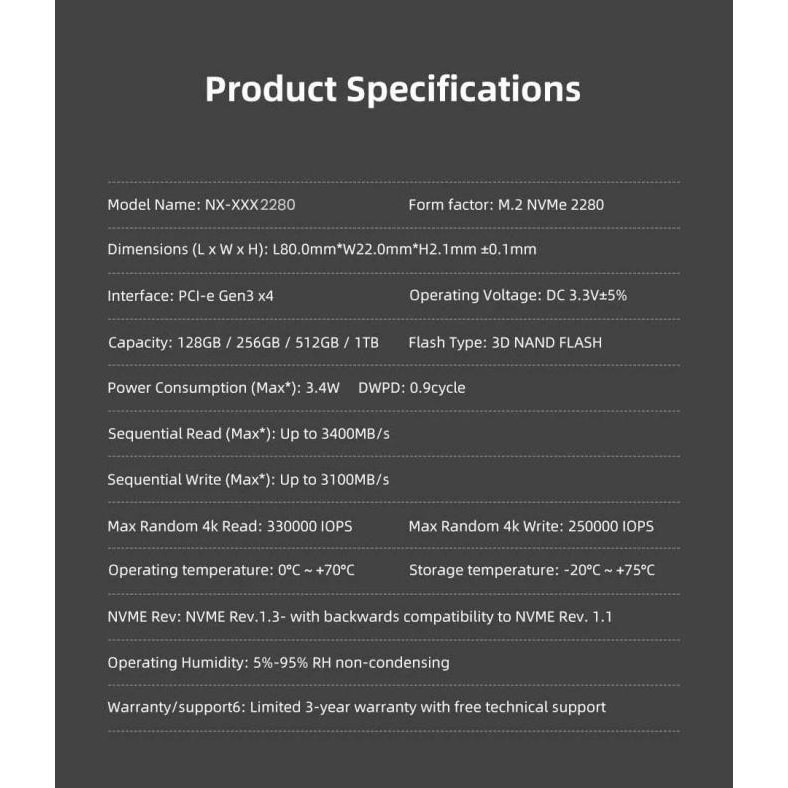 Sale Ssd M.2 Nvme 128Gb / 256Gb / 512Gb / 1Tb Internal M.2 Nvme Termurah Terlaris