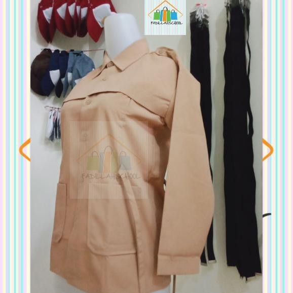 Seragam Sekolah Baju Pramuka Panjang Cewe Sd/Smp/Sma