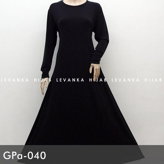 Gamis Polos Bahan Jersey / Gamis Jersey Murah (Gpa)