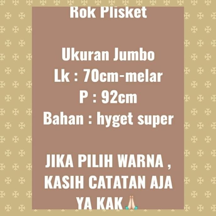 Rok Plisket Panjang / Plisket Wanita Kerja / Plisket Grosir /