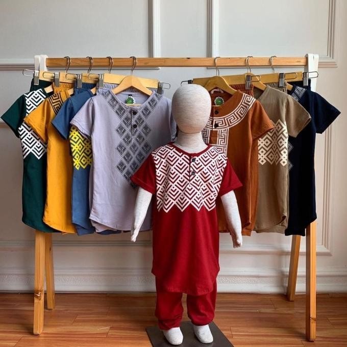 Set Kurta Sablon - Setelan Baju Koko Anak 2-8 Tahun Pineapple Kids