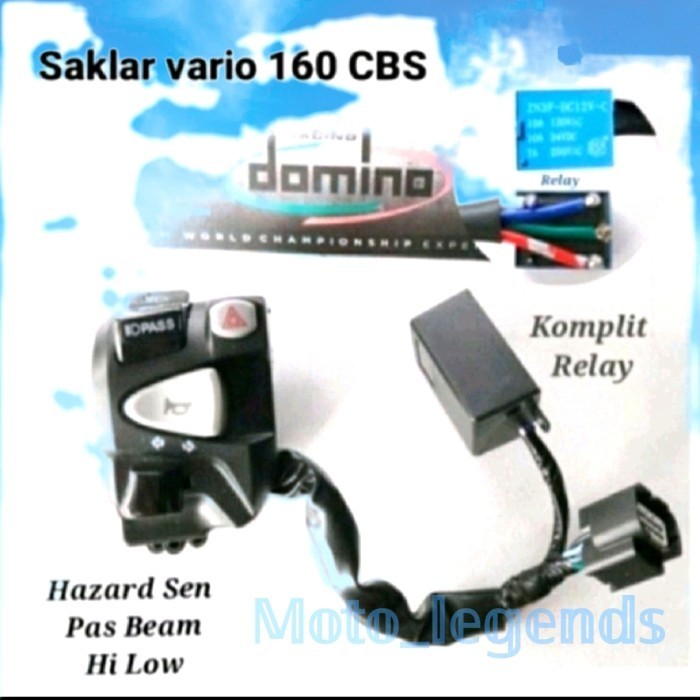 Baru Saklar Hazard New Vario 2018-2021 125 150 Saklar Domino KTC Vario 160