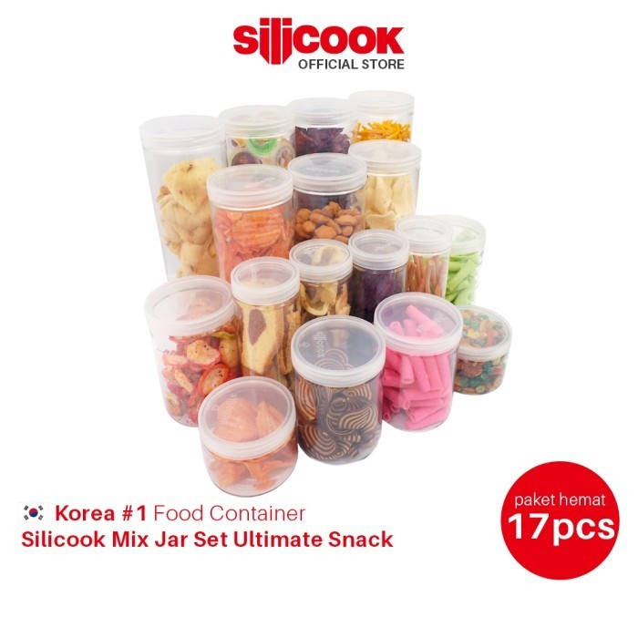Silicook Mix Jar Set Ultimate - Container toples transparan