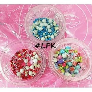 

500G SPRINKLE SILVER GRAY PERAK MIX SWEET MODEL SWEET MANIS DEKORASI