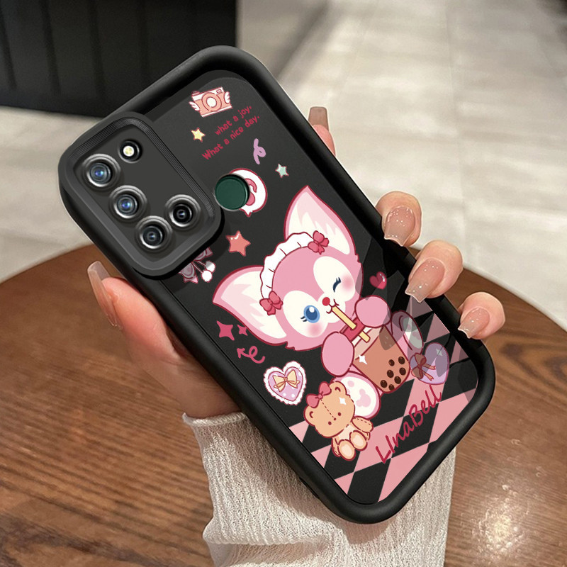 Casing Hp Realme 7i Realme C17 Case Casing ponsel Dai Lu Star anti HP drop kartun kelinci ungu Softc