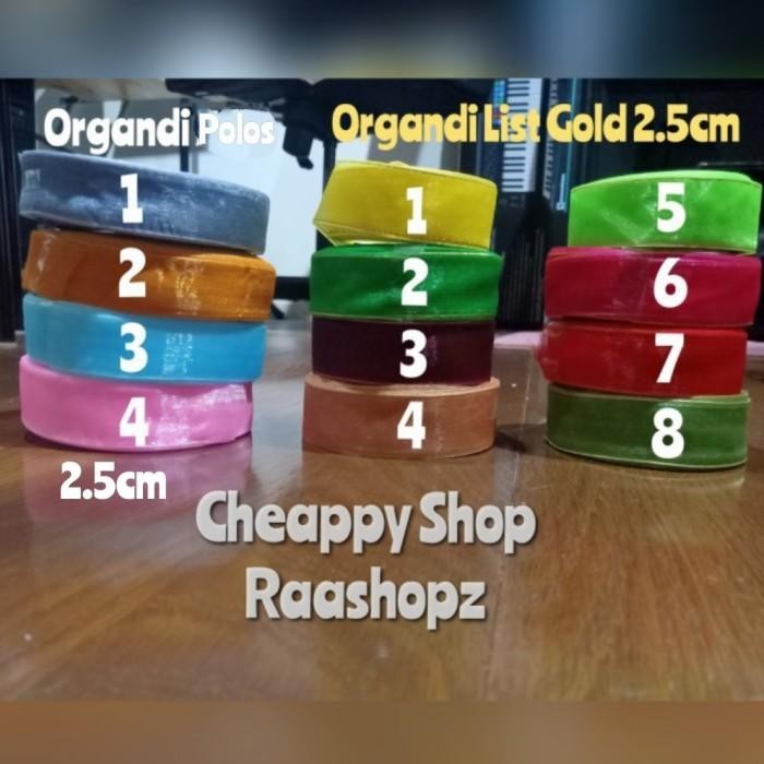 

Pita Organdi Polos Organdi Lis Gold Pita Natal Pita Lebaran Pita Imlek 072