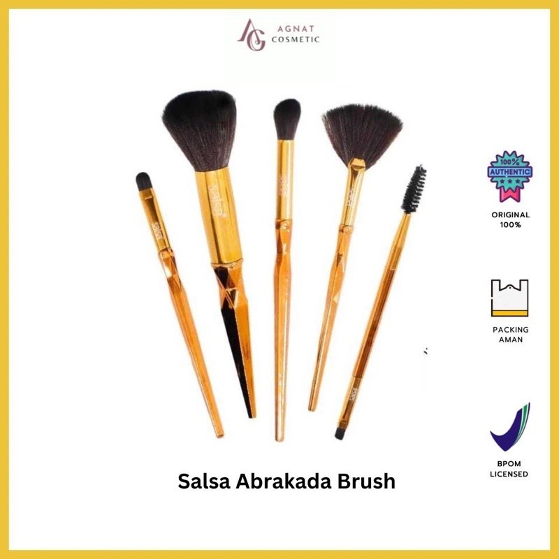 SALSA Abrakada Brush - Kuas Make Up Set Brush Pemula Alat Rias Lembut