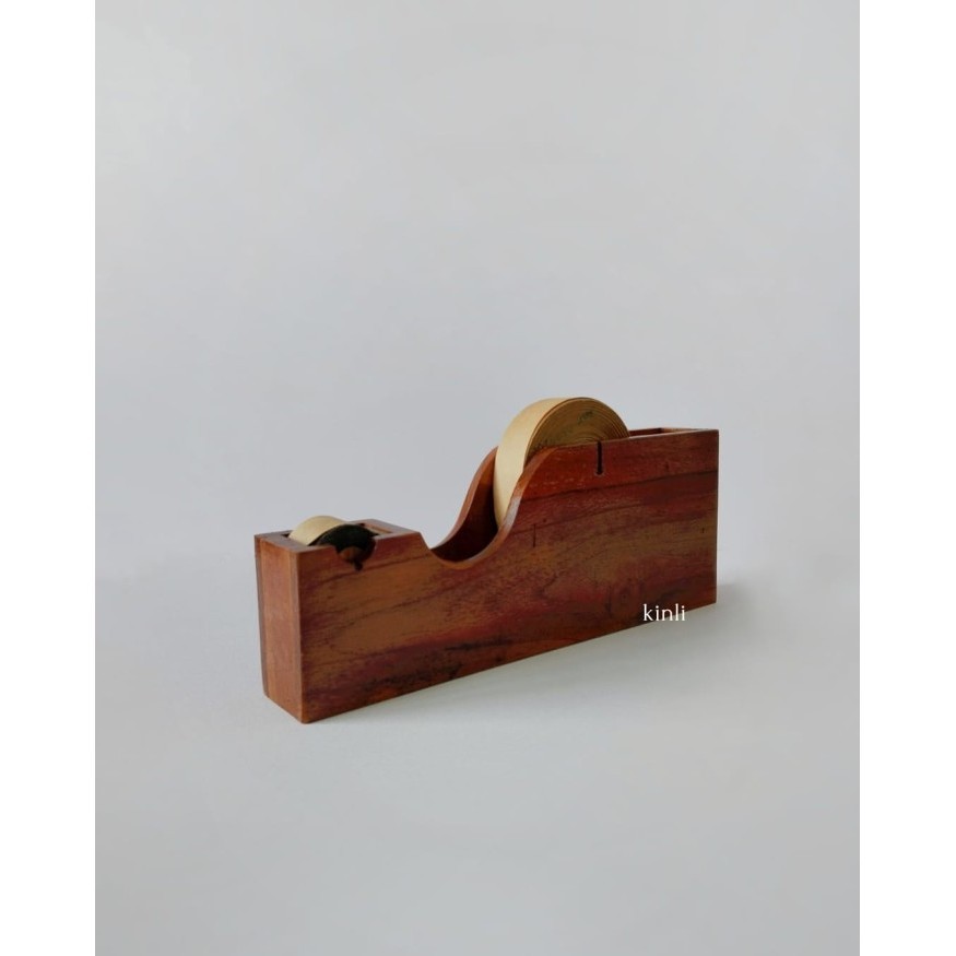 Wooden Dispenser Gummed Tape Dispenser Kayu Lakban Air