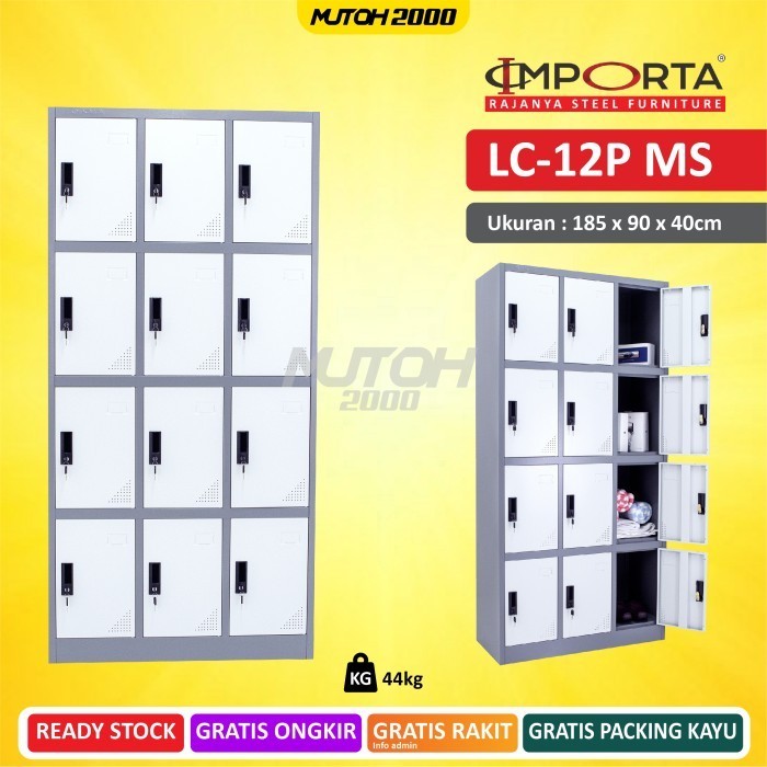 

Importa Lc-12P Bt Ms Loker Besi 12 Pintu Locker 12 Pintu Full Plat