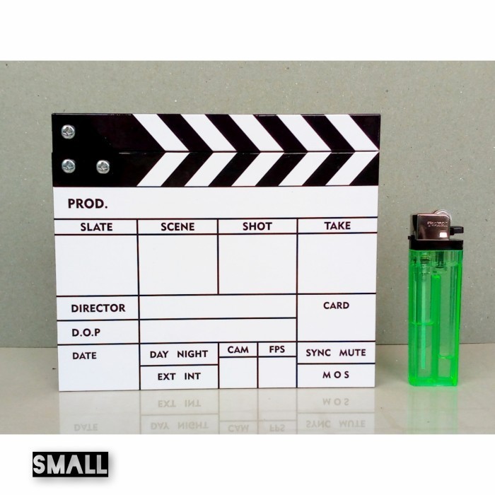 

Clapper Board Mini Ukuran 12X11 Cm