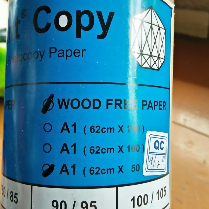

Kertas Diamant Copy Hvs Rol A1 62Cm X 50