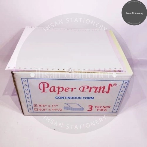 

Continuous Form 3 Ply 9,5 X 11 Paper Prins