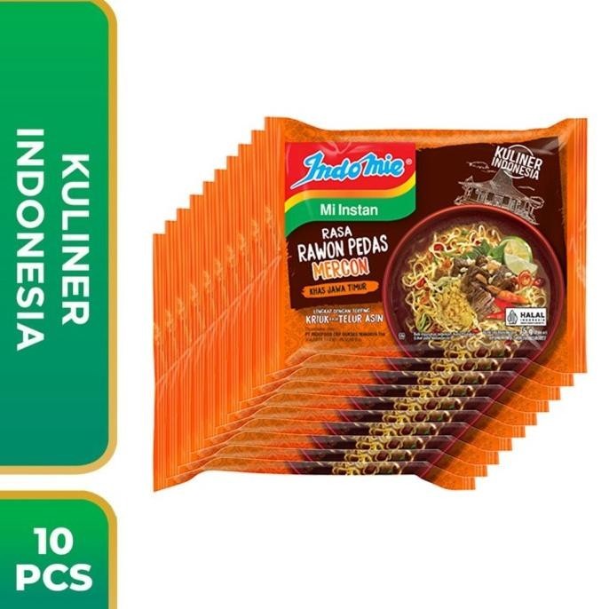 

10 Pcs - Indomie Kuah Rawon Pedas Mercon