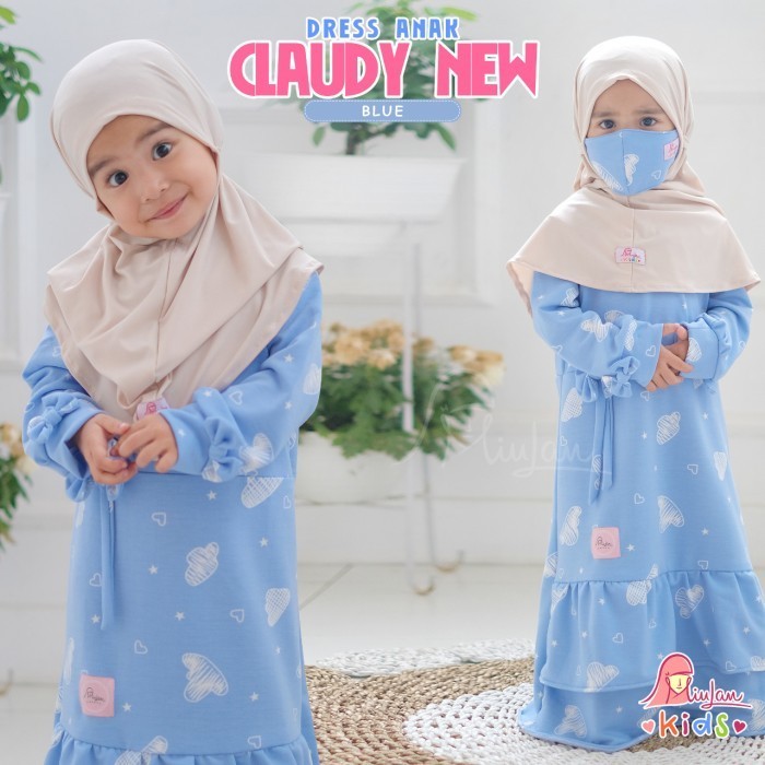 Dress Anak Claudy Miulan Kids Gamis Anak 3-5 Tahun Dress Muslim Anak TerlarisR33A
