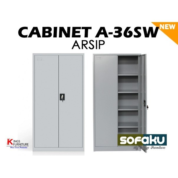 

Lemari Kantor Arsip Dokumen Modern Baja - Kabinet 2 Pintu