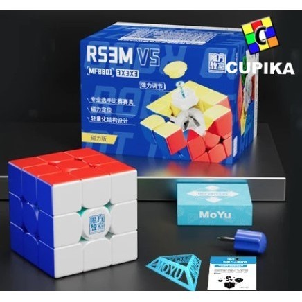 Rubik Moyu Rs3M V5 3X3 Standart Magnetic Rs3 M V 5 3X3X3 Stierless