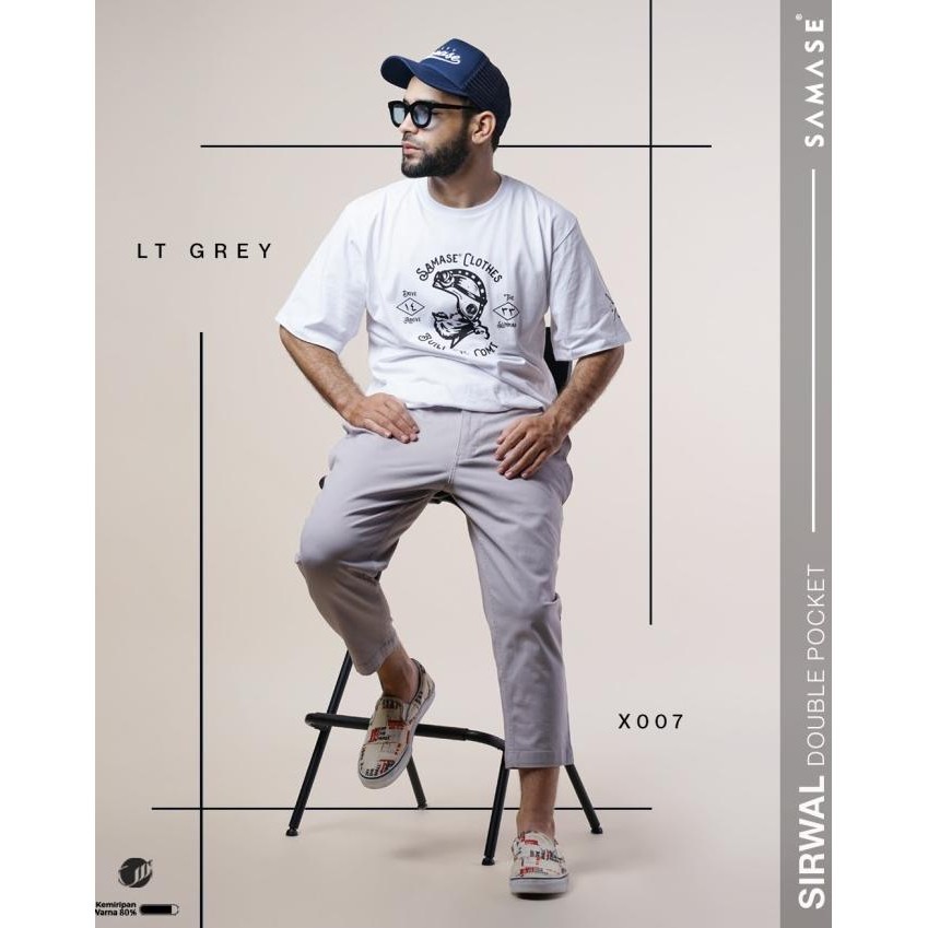 Promo  Samase Sirwal Double Pocket X007 Sirwal Celana Panjang Pria Dewasa Lebaran 2024