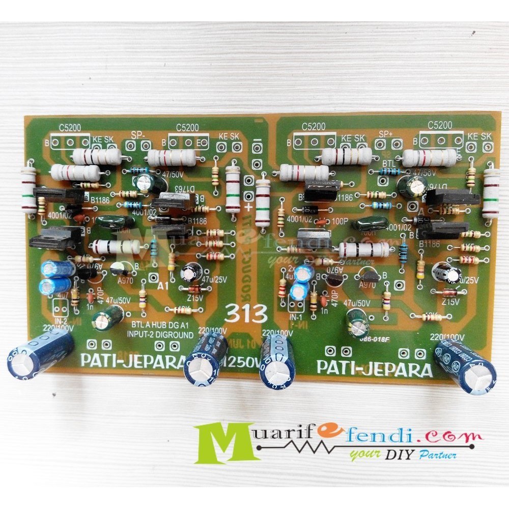 KIT Power Amplifier 1250Watt TEF Stereo dan mono BTL PATI JEPARA 313