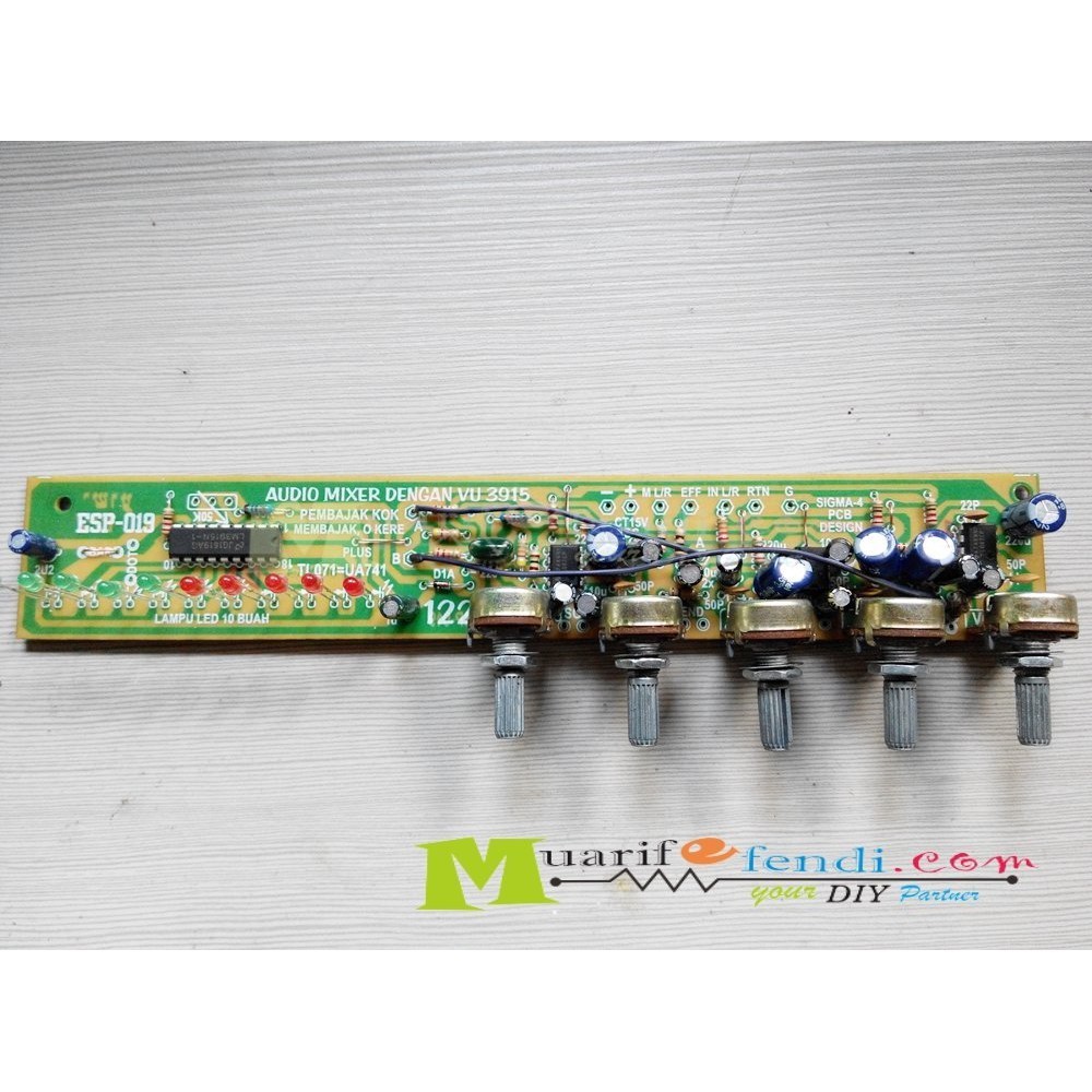 KIT Audio Mixer dengan vu 3915 122