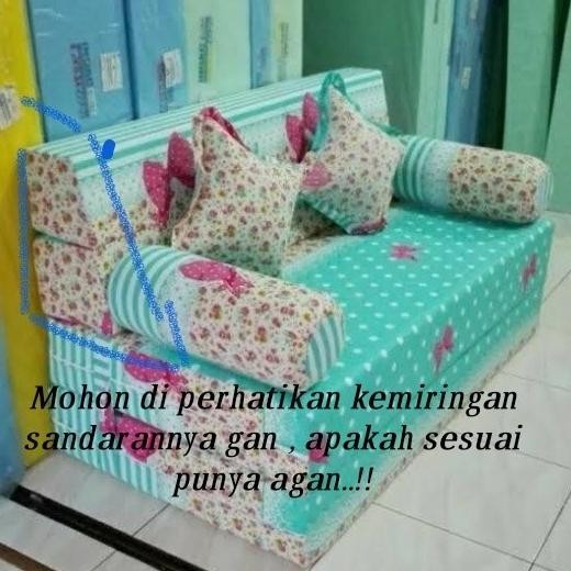 sarung pengganti cover SOFABED busa inoac/bed cover/kasur lipat2 kursi PS99