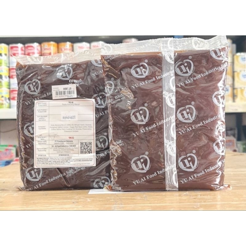 

Yu Ai Red Bean Paste 1kg/Isian Kacang Merah Yu Ai 1kg/Isian Mochi kacang Merah/Isian Kacang