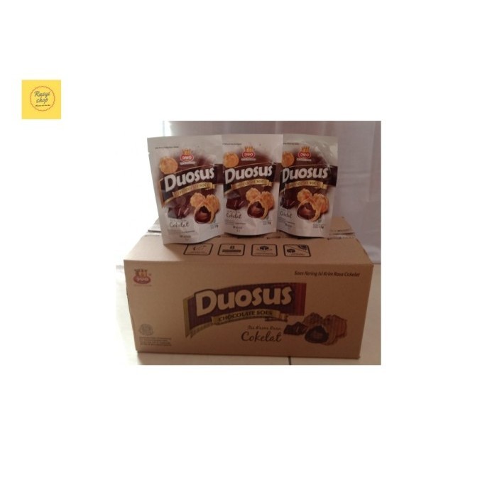 

Kue Duosus 1 Dus Isi 30 X 35 Gram Kue Sus Kering Isi Krim Coklat