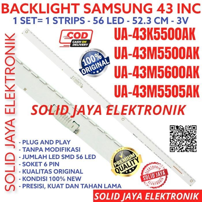 BACKLIGHT TV LED SAMSUNG 43 INC UA43K5500 UA43M5500 AK 43K LAMPU BL IN