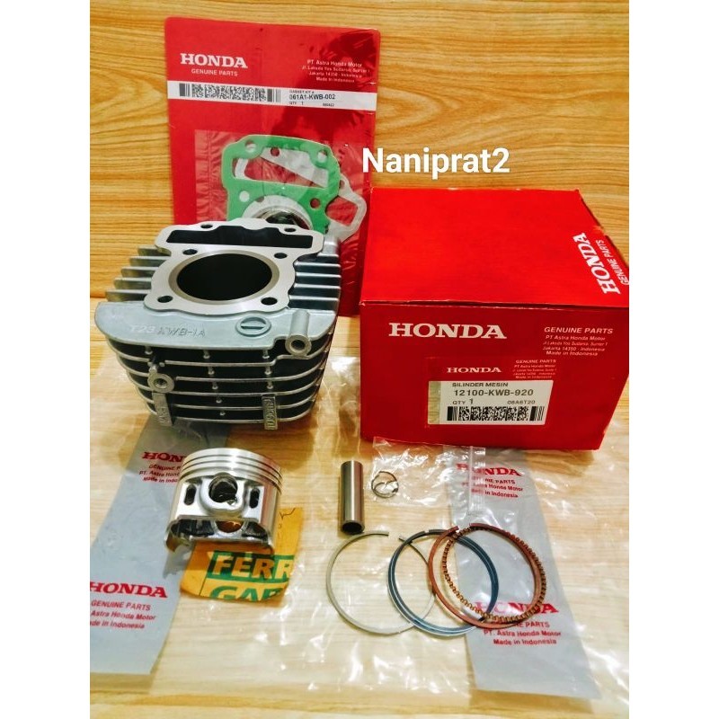 Blok Seher Komplit Cylinder KWB Honda Blade 110/Blade New 110/Revo absolute/Revo fit Karbu Ori