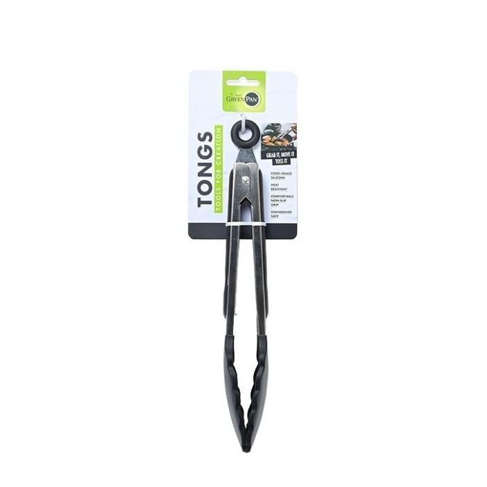 Greenpan Silicone Tongs Capitan Black
