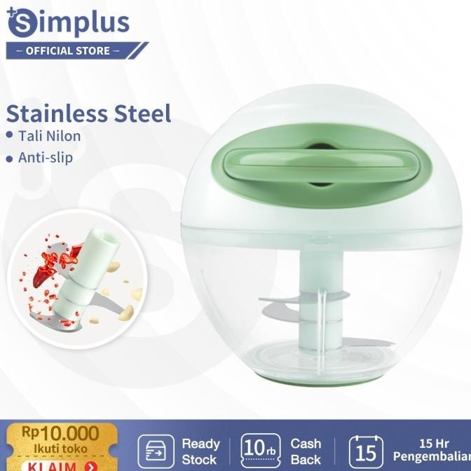 Simplus Mini Chopper Blender Manual Food Chopper