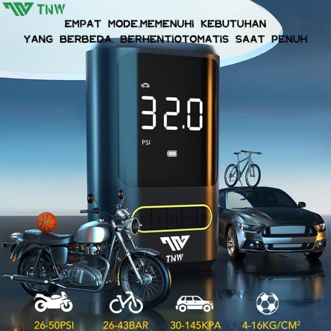 TNW Car Air Pump Tire Inflator Portable Pompa Ban Mobil Pompa Angin JS