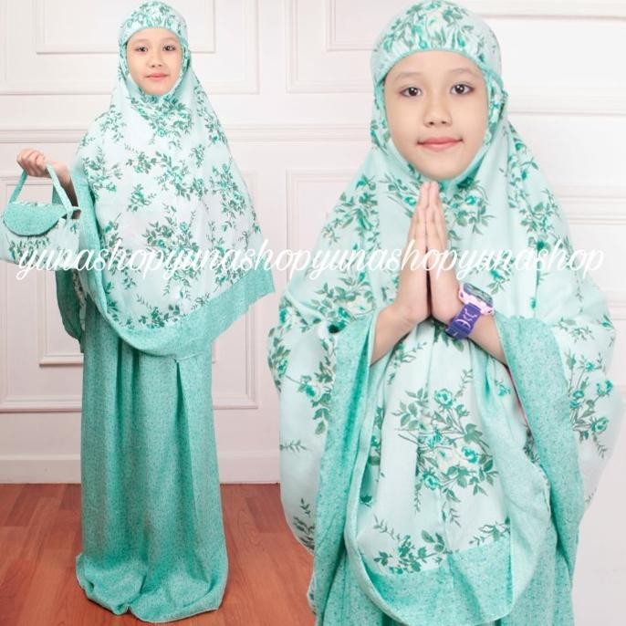 Mukena Anak Tanggung Rosemery Keira Mukenah Anak Sd Rukuh 9-11Tahun